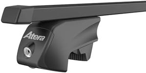 Atera Signo RTD 048422 Car Roof Rack - Square Profile Black - for Cars with Flying Roof Rails - Steel 122 cm