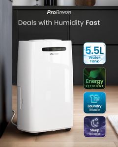 Pro Breeze 20L Dehumidifier – High Capacity Moisture Removal