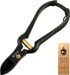 Toenail Clippers for Thick Ingrown Toenails - Professional Stainless Steel Heavy Duty Fingernails Clippers Cutter Scissors Trimmer Seniors Nail Cutters Podiatrist Chiropodist Tool by Krisp Beauty