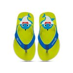 ONYC Premium V-Shape Shark Flip Flops for Boys & Girls (Neon Green, 1)