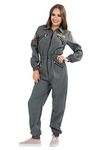 Orion Costumes Womens Sci-Fi Heroine Space Craft Pilot Astronaut Scientist Halloween Film Fancy Dress, Grey, S