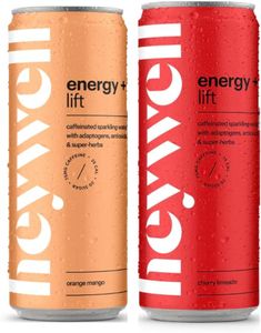 heywell Adaptogenic Energy Bundle, Orange Mango and Cherry Limeade (24 Pack)