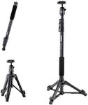 Velbon Stand Type Monopod, Pole Pod EX, Ball Head, AZ AMZPPODEX-BAHD, 4 Levels, Lever Lock, Leg Diameter 0.9 inches (23 mm), Camera Compatible, Includes Dedicated Case, Quick Shoe Compatible, Aluminum