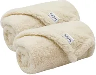 furrybaby 2-in-1 Puppy Blankets for Small Dogs - Premium Super Soft Sherpa & Fleece Dog & Cat Bed Blankets - Washable & Portable - Beige (24"x32")