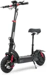 isinwheel GT2 Electric Scooter with Seat, 800W Motor E-Scooter Up to 28 Miles Long Range, 28 MPH Top Speed, 11" Off Road Tires, Foldable Commuting Scooter with Dual Brakes & Suspension