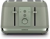 Kenwood Dusk Toaster, 4 Slot Toaster, Reheat, 5 Browning Settings, Defrost and Cancel Functions, Pull Crumb Tray, TFP30.000GN, 1800W, Olive Green