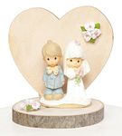 Precious Moments Wood Rustic Wedding Cake Topper