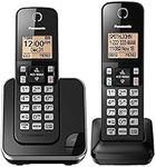 Panasonic DECT 6.0 Expandable Cordless Phone with Call Block - 2 Cordless Handsets - KX-TGC382CB (Black)