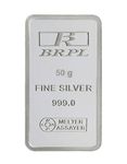 Bangalore Refinery 999 Purity Silver Bar cum Coin 50 Gram