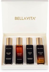 Men's Luxury Perfume Gift Set (4 x 0.68 fl. oz.) | Gifts for Men | Klub, Oud, CEO, Goat Perfume | Masculine, Woody, Citrusy, Aromatic perfumes for men