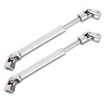 RC Drive Shaft, 2Pcs Stainless Steel 1:10 Scale Remote Control Crawler Drive Shaft RC Spare Parts Accessory Fit for 1/10 RC Kids Toy Car