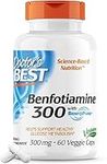 Doctor's Best Benfotiamine, Non-GMO, Vegan, Gluten Free, Soy Free, Helps Maintain Blood Sugar Levels, 300 mg, 60 Veggie Capsules