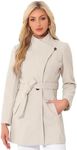 Allegra K Women's Classic Stand Col