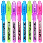 KERRT Invisible Ink Pen with UV Light Secret Message Pen Spy Pens Magic Invisible Markers party favors for kids Goodie Bag Stuffers