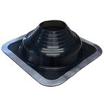 Chimsoc HT Rubber Pipe Flashing - Black High Temperature Silicone - Suits 110-170mm Diameter Pipes