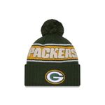 New Era Green Bay Packers NFL 2024 Sideline Sport Knit Green Bobble Hat