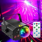 Disco Lights Dsico Ball Party Lights Dj Dance Lights Strobe Stage Rave Light Sound Activated LED Llights with Remote Control for Parties Bar Birthday Wedding Event Live Show Xmas Decorations Lights