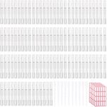 Olutacot 110 Pcs 3 ml Empty Cuticle Oil Pen Transparent Twist Pen Empty Nail Oil Pen with Brush Tip Cosmetic Container Applicator for Homemade Nail Oil, Lip Gloss, Eyelash Growth Liquid, White