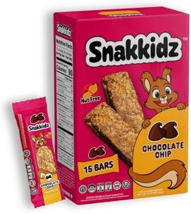 Snakkidz Organic Chocolate Chip Chewy Granola Bar, 15 Count (0.85oz Each), Nut and Allergen Free, Low Sugar, Made with Avocado Oil