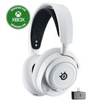 SteelSeries Arctis Nova 7X Wireless Multi-Platform Gaming Headset — Neodymium Magnetic Drivers - 2.4GHz + Bluetooth — 38Hr USB-C Battery — AI Mic — Xbox Series X|S, PC, PS5, Switch, VR, Mobile -White