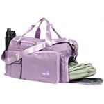 POPCUBE Folding Bag for Travel - 45 cms, Heavy-Duty Travel Duffle with Durable Zippers, Thick Fabric, and Strong Shoulder Strap - Top Weekender Bag for Men and Women. (35 liters, Purple)