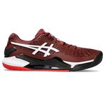 ASICS Mens Gel-Resolution 9 - Antique Red/White Sports Shoes, UK - 10