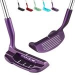 MAZEL Chipper Club Pitching Wedge for Men & Women,36/45 Degree - Save Stroke from Short Game,Right Hand (Purple, 36 Degree)