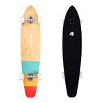 Retrospec Zed Longboard Skateboard Complete Cruiser | Bamboo & Canadian Maple Wood Cruiser w/Reverse Kingpin Trucks for Commuting, Cruising, Carving & Downhill Riding