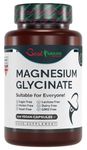 Natural Magnesium Glycinate 1000mg per Serving Premium Quality Ideal Strength 120 Vegan Capsules Highest Bioavailability