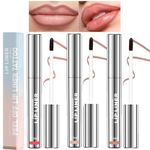 Peel Off Lip Liner Stain,3 Pcs Peel Off Lip Liner Set,Tattoo Lip Liner with Matte Finish,Long Lasting Lip Stain Peel Off Waterproof Plumps Up Lip Colour Lip Liner,Highly Pigmented Lip Tint Stain