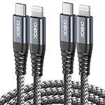 USB C to Lightning Cable 6FT, 2Pack iPhone Fast Charger Cable, USBC iPhone Charger Cord Type C to Lightning Cable​ Compatible with iPhone 14 13 12 11 Pro Max Mini X XS XR 8 Plus 10 SE iPad 8th