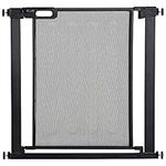 PawHut 29.5"-32.3" Metal Pet Gate, w/Auto Closing Door, Double Locking, Dog Gate for Doorways, Stairs, Hallways, Indoor/Outdoor, Black