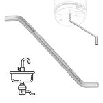 Haiouus Garbage Disposal Wrench, Garbage Disposal Allen Wrench Tool Compatible with InSinkErator Garbage Disposal Used To Un-Jam/Food Garbage Disposal, Garbage Disposal Repair, Silver