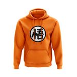 SMARTYPANTS Goku Hoodie Pullover - Japanese Japan Anime Manga TV Film Warrior Earth Defender Adult Teen Gift Present (Medium, Orange Prime)