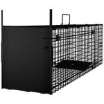 Amagabeli Garden Home Humane Live Animal Trap 78X26X29cm Catch Release Cage for Large Nuisance Rodents Control Raccoon Mole Gopher Opossum Groundhog Squirrel Feral Stray Cats Rescue Wild Rabbits