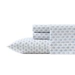 Laura Ashley - Full Sheets, Cotton Percale Bedding Set, Lightweight & Breathable Home Decor (Francesca Blue, Full)