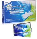 Advanced Whitening Strips for Sensitive Teeth, Gel Strips Kit 14 Pcs 7 Treatments for Teeth Whitening Strips Tooth Whitening Strips for 5D White Teeth Whitening Strips ((7 Pouches - 14 Strips))