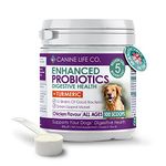 Canine Life Co. Probiotics For Dogs | High Strength 5 Billion CFU* | 10 Strains Of Good Bacteria | Allergy & Digestive Relief For Dogs | 300g Powder Made In UK (1 Pot (100g))