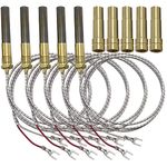 MCAMPAS 36 Inches 750MV Propane Gas Thermopile Sensor for Heat Glo Heatilator, Fireplace & Frying Furnace Thermopiles Replacement Parts Pack of 5