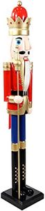 Sunnydaze Arnold The Strong 48-Inch Indoor Christmas Traditional Wooden Nutcracker Decor Statue