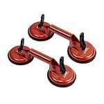 2 Pack Glass Suction Cups Heavy Duty Aluminum Vacuum Plate Handle Glass Suckers to Lift Large Glass/Floor Gap Fixer/Tile Suction Cup Lifter/Pad for Lifting/Dent Puller, 100 kg Lifting Capacity