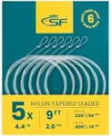 SF 6PCS Pre Tied Loop Fly Tapered L