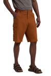 Mountain Warehouse Lakeside Mens Shorts - 100% Durable Twill Cotton Cargo Shorts, Durable Shorts, 6 Pockets - Spring Summer, Walking, Running, Hiking & Camping Rust Men's W36