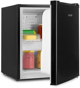 Klarstein Scooby Mini-Kühlschrank, EcoExcellence System, 40 L Fassungsvermögen, Temperaturregler, herausnehmbarer Regaleinschub, Flaschenfach bis 2 Liter, 41 dB, schwarz
