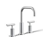 KOHLER Purist K-14406-4-cp Widespread Bathroom Sink Faucet with Metal Drain Assembly in Polished Chrome