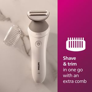 Philips Lady Shaver 6000 – White Electric Razor for Women