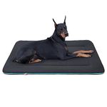 Magic Dog Plush Dog Bed for Extra Large Dogs - Soft Dog Crate Pad Dog Bed Mat, 48-Inch Washable Kennel Pad Pet Beds with Non-Slip Bottom, Dark Grey