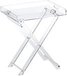 Acrylic Folding Tray Table - Modern