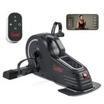 Sunny Health & Fitness Smart Motorized Under Desk Bike, Dual Function Portable Pedal Exerciser for Home & Office, Arm/Leg Mini Bike for Seniors - SF-B0960SMART