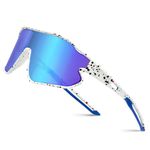 Youth Sunglasses Childrens Teens Sports Running Baseball Cycling Sunglasses UV400 Protection Eyewear Visor Sunglasses for Kids Boys Girls Age 6-12